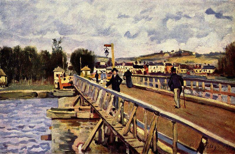 Alfred Sisley Steg in Argenteuil oil painting image